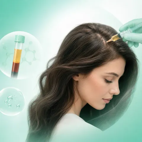 PRP scalp injection, illustrated